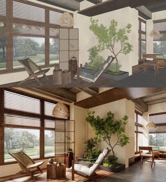 Sketchup Enscape Lighting model and HDRI