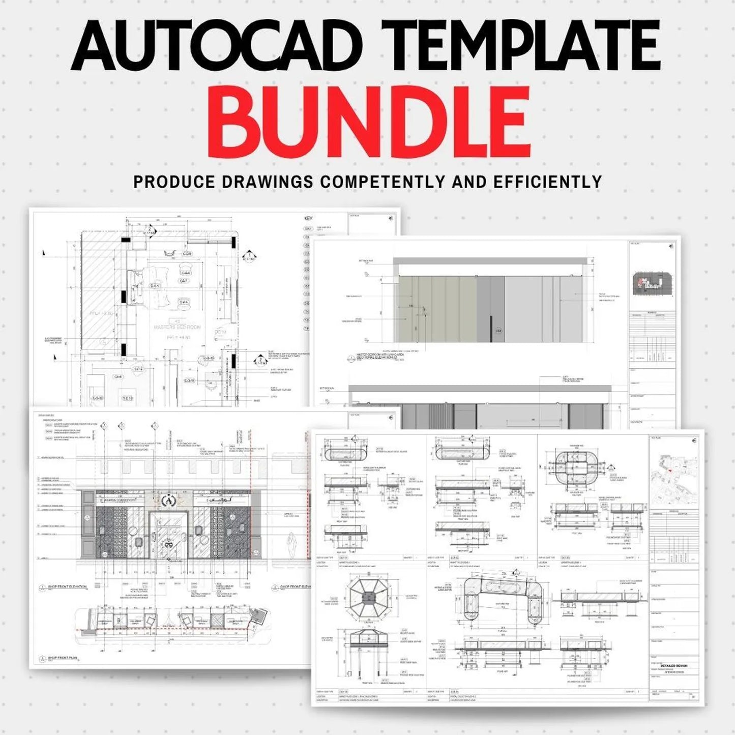 AutoCAD Template Full Pack: Layer System, Title Block (Digital Download)
